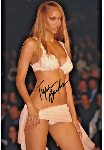 Tyra banks autogramm original - banks,