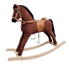 Schaukelpferd  braun Schaukeltier Holzpferd Schaukelspielzeug reiten Kinder