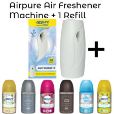 Airpure Automatischer Lufterfrischer + 1 Nachfüller - Langanhaltende Geruchskontrolle &