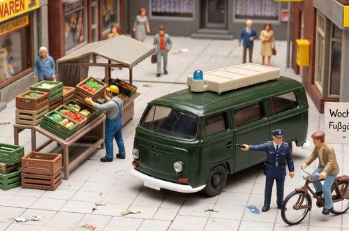 Wiking bus polizei - wiking, t2