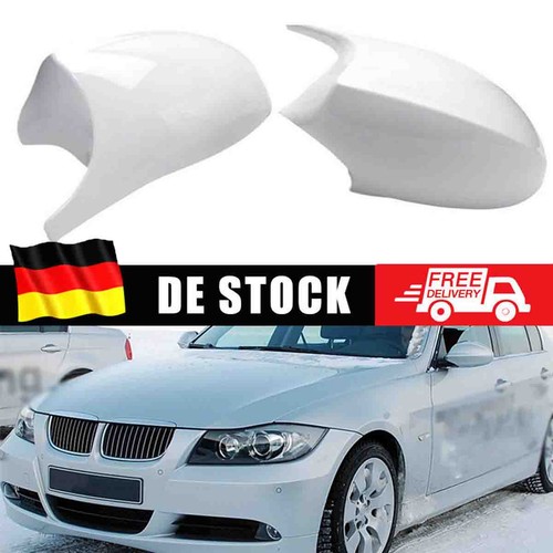Paar weiß spiegelkappen - paar, l+r