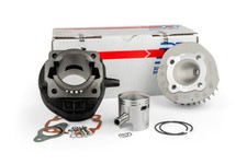 Zylinder Kit DR 75ccm Grauguss 6 Überströmer Vespa PK 50