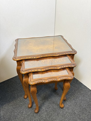 Vintage nussbaum satztische - vintage,
