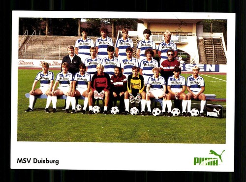 Original mannschaftskarte msv - original,