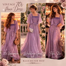 Vintage 70er Maxi Kleid
