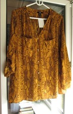 H&M LANGARM DAMEN TUNIKA BLUSE