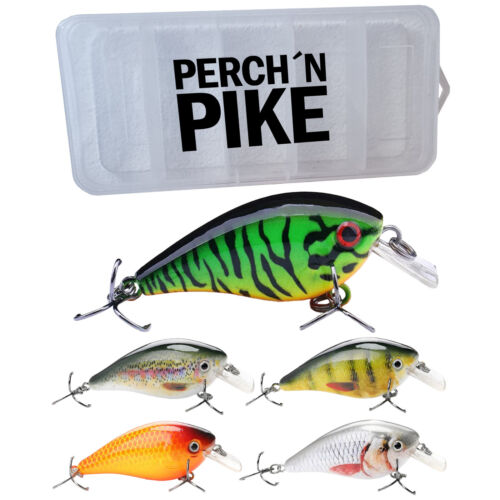 5er crankbait set inkl box - 5er, inkl.