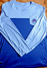 Mens touch Herren-Rundhalsshirt Langarm mit Brusttasche Grau/Marine Größe M