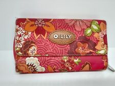 Geldbörse Portemonnaie von Oilily orange Blumenmuster ca. 10x16cm
