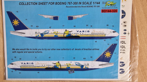 Decal varig brasil collection - varig,