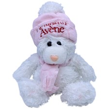 Pierre Fabre Eau Thermale Avène Teddybär, weiß Kuscheltier 19cm Gebraucht Teddyb