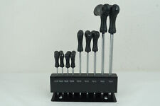 Torx Schraubendreher Satz 9 Teilig T Griff Kunststoffgriff + Halterung schwarz