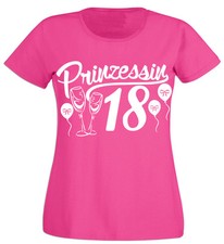 T-Shirt Prinzessin 18. Partyshirt, Geschenk, Happy Birthday, Geburtstag Prince1