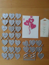 Dies Alphabet Stanzen Luftballons Buchstaben und Tag Stampin simply stars Größen