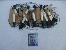 Alte Lichterkette Weihnachtsbaumbeleuchtung Christbaum 15tl mit 3 Ersatzbirnchen