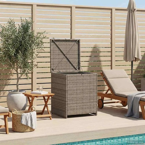 Kissenbox aus poly - aus, poly-rattan