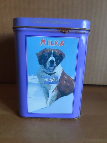 Blechdose leer viereckig milka - blechdose,