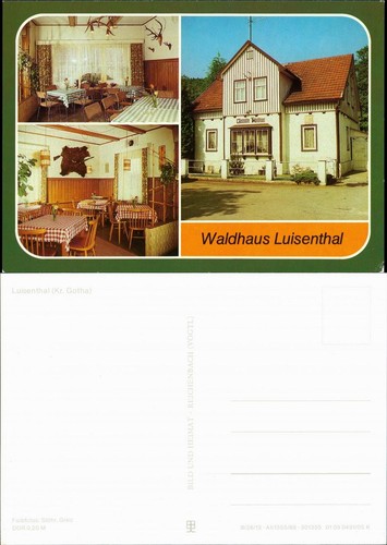 Ansichtskarte ohrdruf waldhaus - ansichtskarte,