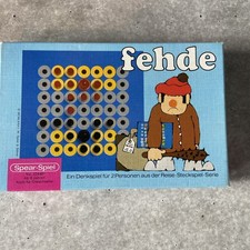 Spear Reise-Steckspiel-Serie FEHDE 70er Taktik Strategie Brettspiel Schach Dame