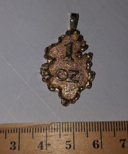 GOLD NUGGET  1 OZ Modeschmuck Anhänger Rapper Hip Hop cool 4 cm goldfarben