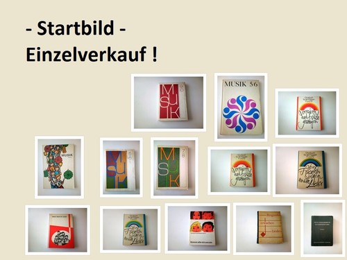 Verschiedene ddr musikbücher - ddr,