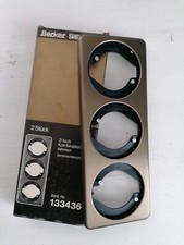 2x Berker Starpoint 3-fach Rahmen 133436 senkrecht Metallblende - Bronze 