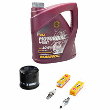 Set 4L Öl Inspektion Ölfilter Zündkerzen für Suzuki SV 650 BY SV650 S 2003-2006