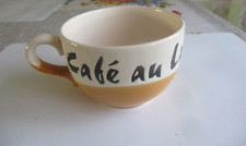 Wächtersbach Germany - große Tasse Aufschrift " Cafe au  Lait "