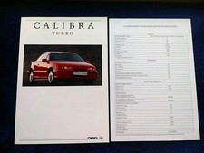 Opel Calibra Turbo Prospekt 2.1992