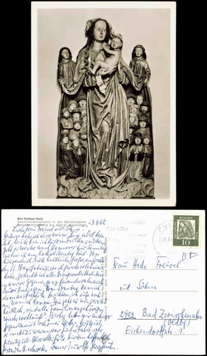 Ansichtskarte fulda dom - ansichtskarte,