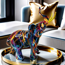 Vibrante Elefantenfigur aus