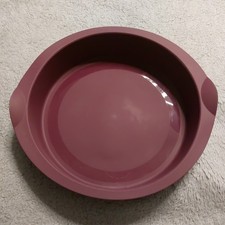 Tupperware  - Silikonform - Backform -  Glatte Runde Form -  lila