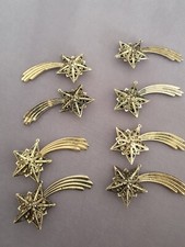 Eckartina Christbaumschmuck Sternschnuppen gold Gablonz antik