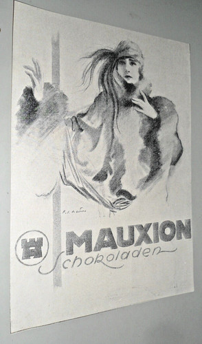 Alte reklame werbung - werbung, mauxion