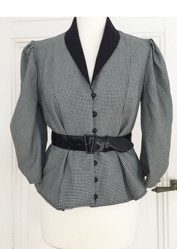 Schwarzweiss karierter blazer - schwarzweiss,