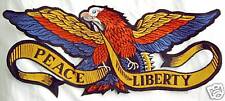 AUFNÄHER Patch ADLER Peace Liberty blau XL