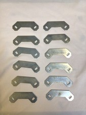 12 Montagewinkel für Regalsystem 9,6 x 3,5 cm / Lochabstand 7,5 cm