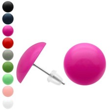 1 Paar runde Ohrstecker in