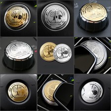 Auto Start Motor Zündknopf Schlüsselknöpfe Emblem für AMG Mercedes Benz Silber