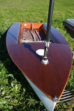 Segeljolle EUROPE 80er Jahre GFK-Rumpf / Mahagonideck
