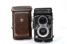 Yashica D schwarz TLR 6x6 120 Filmkamera Yashikor 80mm f3.5 aus JAPAN #2638433