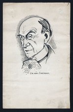 Anthony Gildes acteur actor Film cinema Portrait drawing dessin van Caulaert