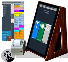 TSE KASSE KASSENSYSTEM FÜR GASTRONOMIE 26" 66cm FULL HD TOUCHSCREEN DRUCKER KA75