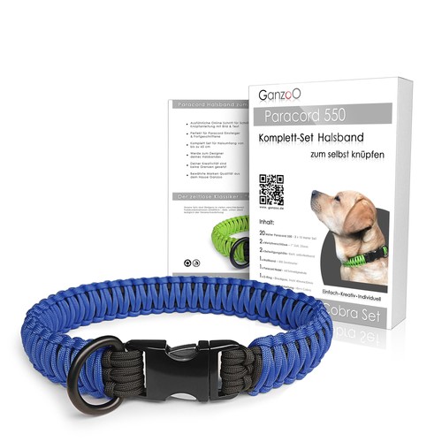 Paracord 550 hunde halsband - paracord, hunde-halsband