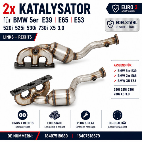 Katalysator bmw 5er - e39, e65