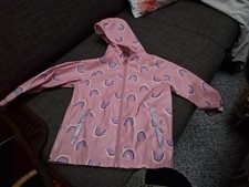 Regen-/Matschjacke Gr. 98/104 Rosa mit Muster  von Lupilu
