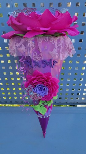 Schultüte mädchen rose - schultüte,