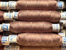 5 Rollen Nähgarn Gögginger Tiger wie MEZ Progress Baumwolle 50m 755 hellbraun