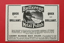 WL10h) Werbung Chiswick Soap 1904 Metal Polish Politur Buttercup London England