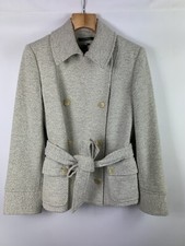 LRL Lauren Ralph Lauren Damen Wollmantel mit Gürtel Pea Gr Xl Grau